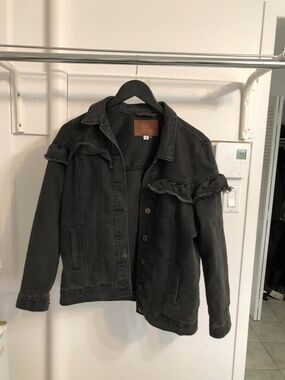 Oversized Black Jean jacket